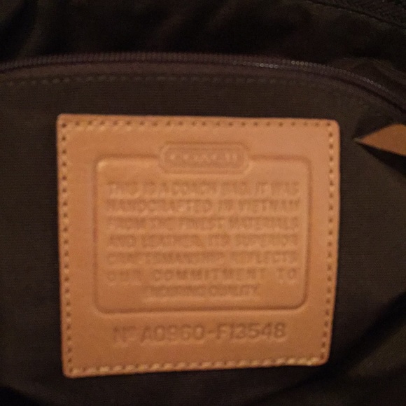 Excellent condition brown Coach Tote - Picture 2 of 2